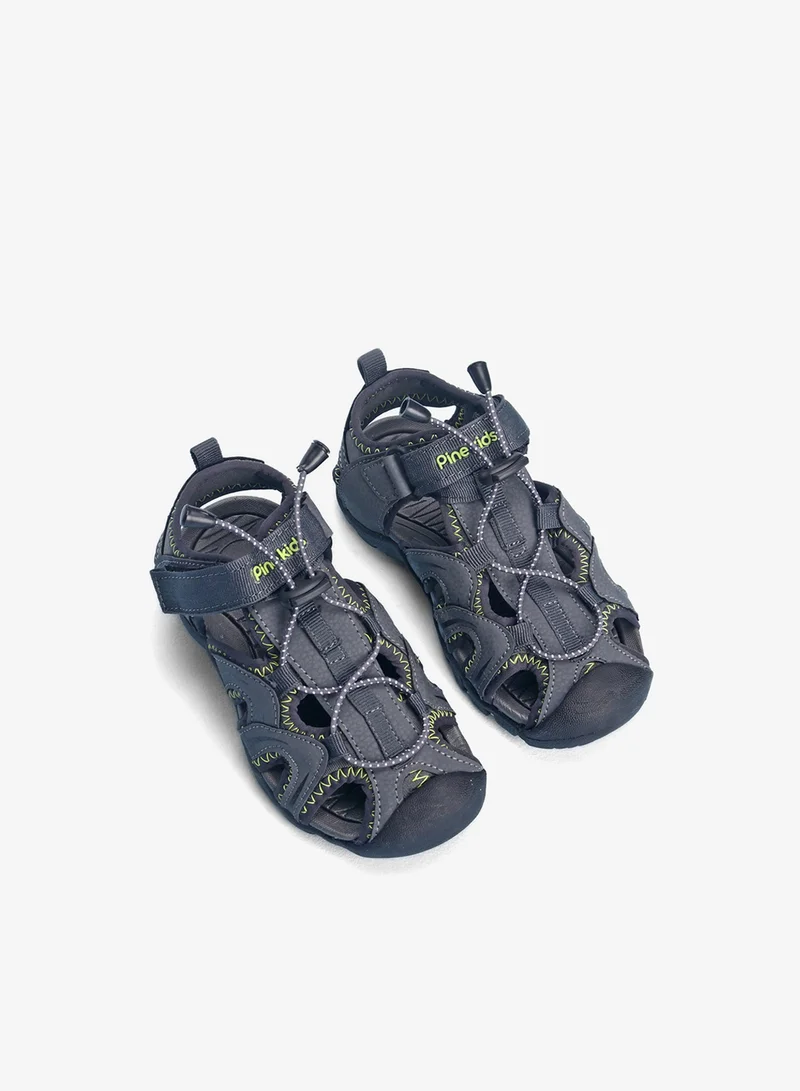 Pine Kids Pine Kids Velcro Closure Sandals - Grey