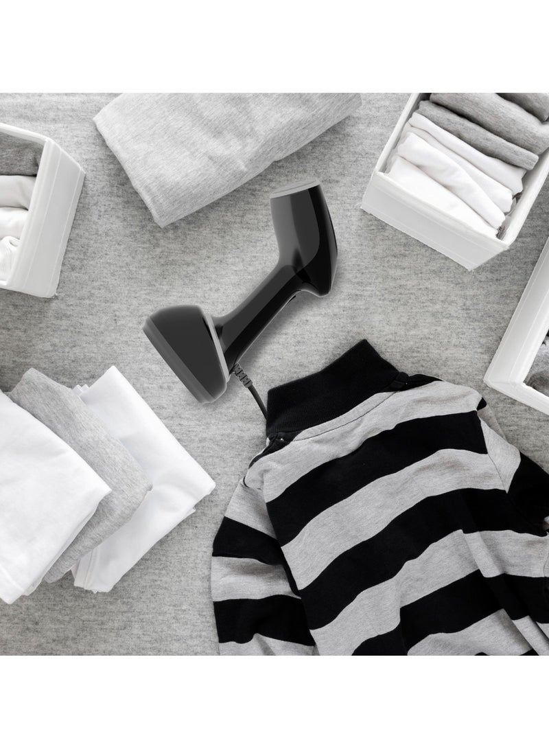 بورودو باخرة الحديد محمولة مع بخار قوي وسهلة السفر / خفيفة الوزن وسهلة الكي / تقنية البخار بدون تسرب - أسود - Image 4