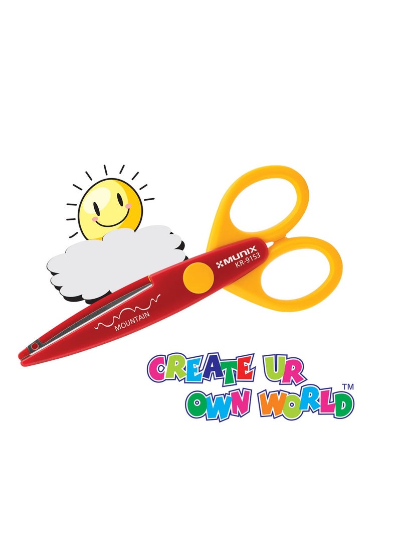Kangaro Kangaro-Craft Scissor For Kids With Wave Blade 138 MM 