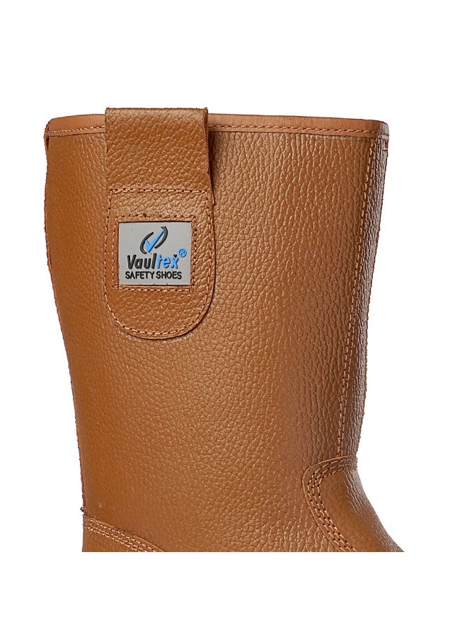 Vaultex UBA Steel Toe Safety Welding Boots - Tan, 41 - Image 2