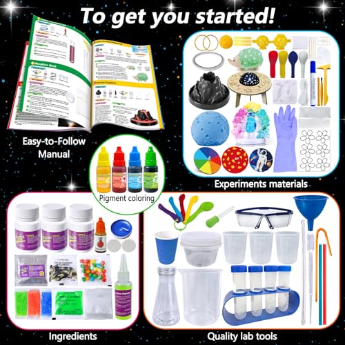 PATIFEED 310 Experiments Science Kits for Kids STEM Scientific Projects Toys for Boys Girls Gifts Ideas Birthday Christmas Erupting Volcano Chemistry Set Space Project - Image 5