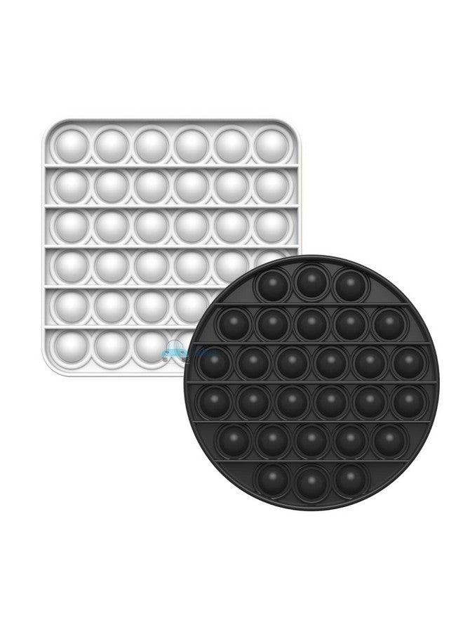 FunBlast Pop it Set (Pack of 2 Popit Game), Kids Toys Fidget Toys, Pop it Toy, Push Pop Bubble Fidget Sensory Toy, Stress Relief Fidget Toy Sensory Toys Novelty Gifts for Girls Boys Kids (33) - Image 1