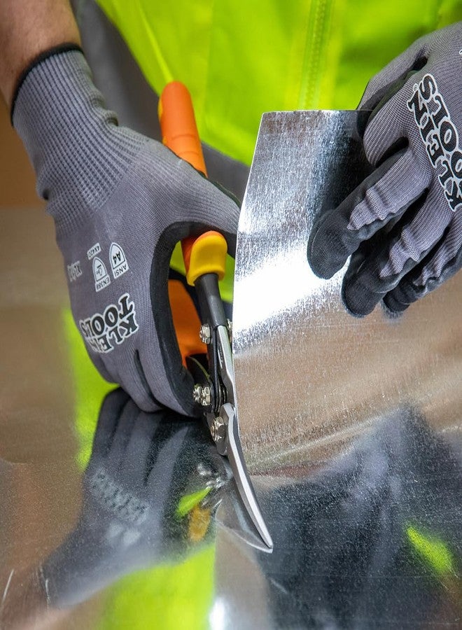 كلاين تولز مقص قصدير للطيران 1302S من Klein Tools، مستقيم، طويل القطع، مقص قطع معادن شديد التحمل بشفرة من الفولاذ المطروق - Image 2