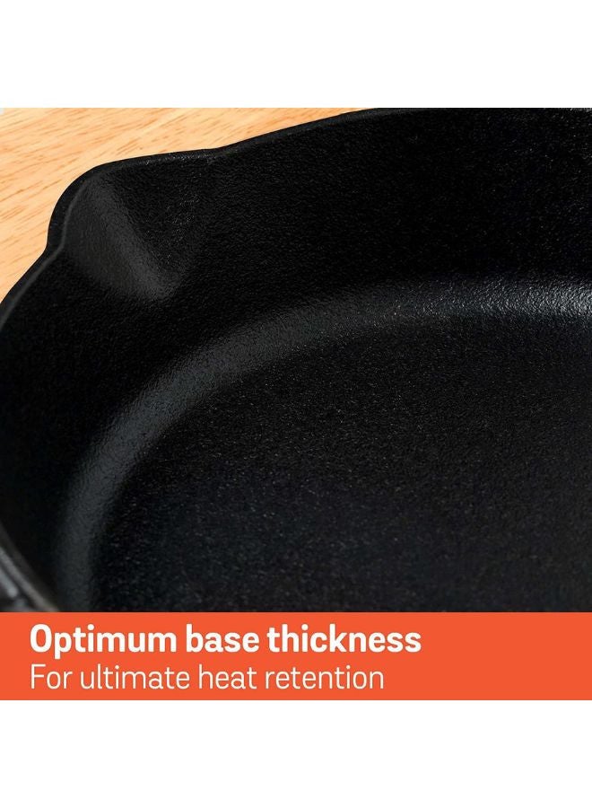 MEYER مقلاة حديد زهر مسبقة التتبيل مع مقبضين جانبيين 22 سم باللون الأسود - MY48447 - Image 4