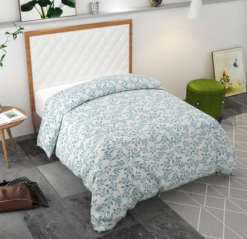 BELVOSTUM 280 TC Luxurious Glace Cotton Duvet Cover/Comforter Cover/AC Quilt Cover Single Size/Dohar/90 X60 Inches - (White) - Image 5