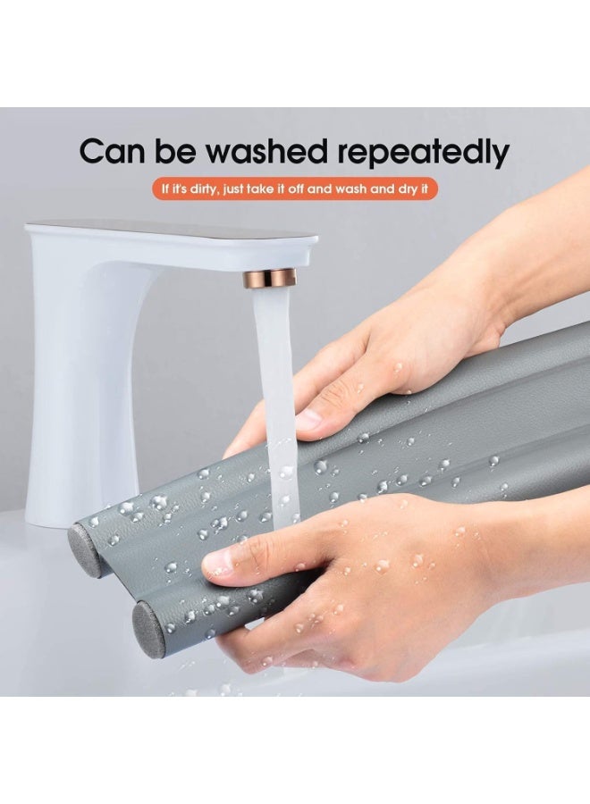 Removable and Washable Door Bottom Sealing Strip – Under Door Draft Stopper for Noise Reduction and Insulation – Ideal for Home, Dorm, and Bedroom – Gray - Image 3