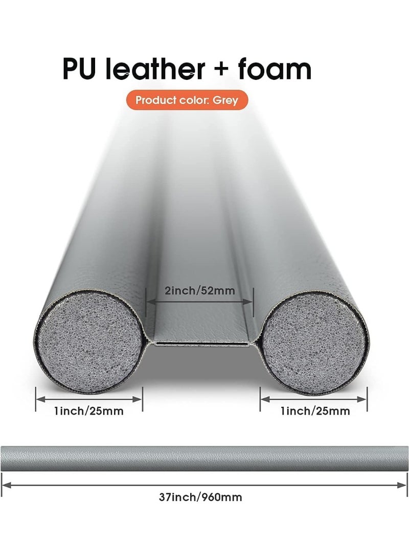Removable and Washable Door Bottom Sealing Strip – Under Door Draft Stopper for Noise Reduction and Insulation – Ideal for Home, Dorm, and Bedroom – Gray - Image 2