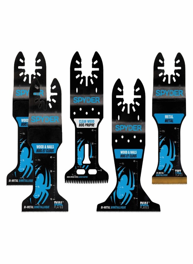 Spyder Bi-Metal Wood and Metal Cutting Oscillating Tool Blade 5-Pack - Image 1
