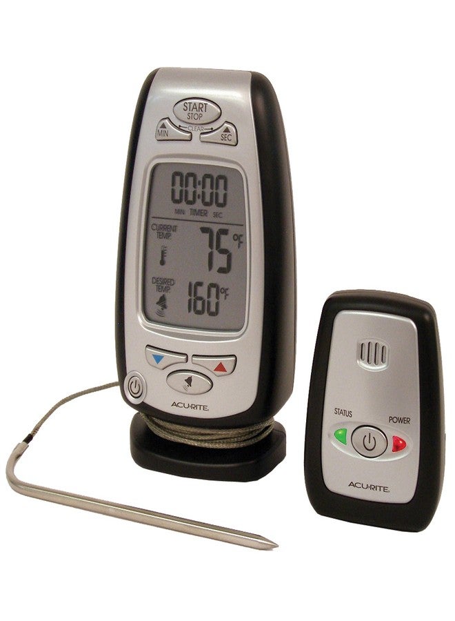 AcuRite 03168 Wireless Cooking and Barbeque Thermometer with Pager, 0.3 - Image 1