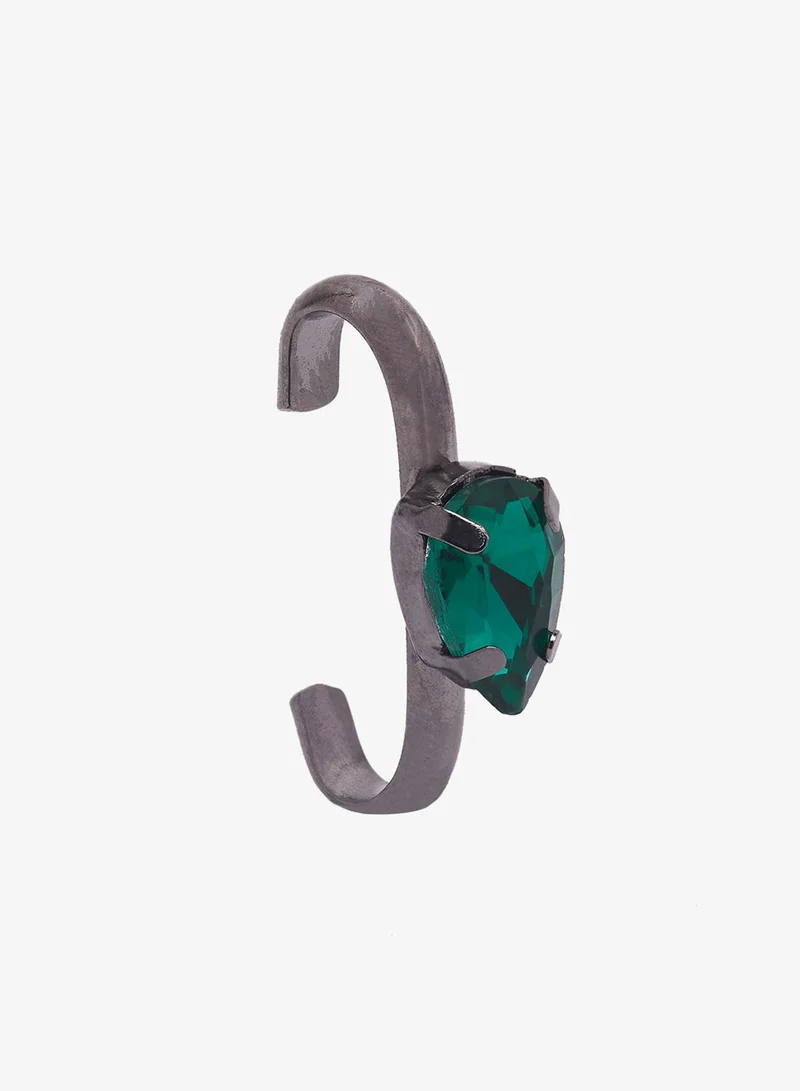 Khizana  Emerald Embellished Detail Ear Cuff And Earring Stud for Women | Best Price UAE