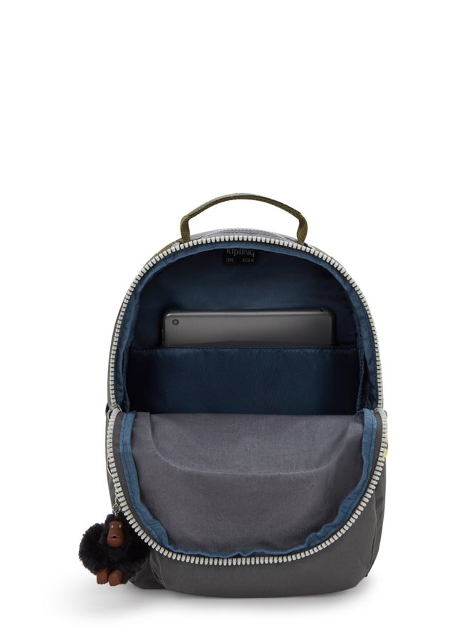 kipling Seoul S Back To Grey Small Backpack (With Tablet Compartment) I4345-1Dx - Image 3