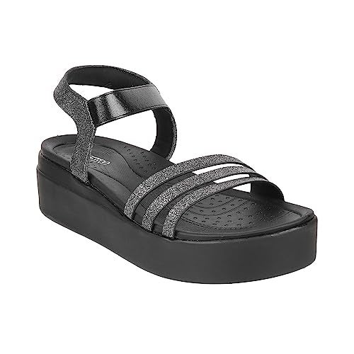 Metro Women Gun Metal Wedge Heel Fashion Sandal UK/6 EU/39 (34-110) - Image 2