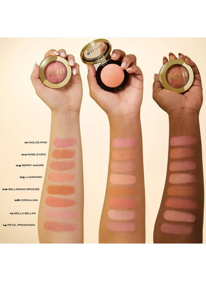 MILANI Baked Blush - Petal Primavera (0.12 Ounce) Cruelty-Free Powder Blush - Shape, Contour & Highlight Face for a Shimmery or Matte Finish - Image 2