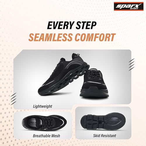 SPARX Sports SM-9079 Black for Men - Image 4
