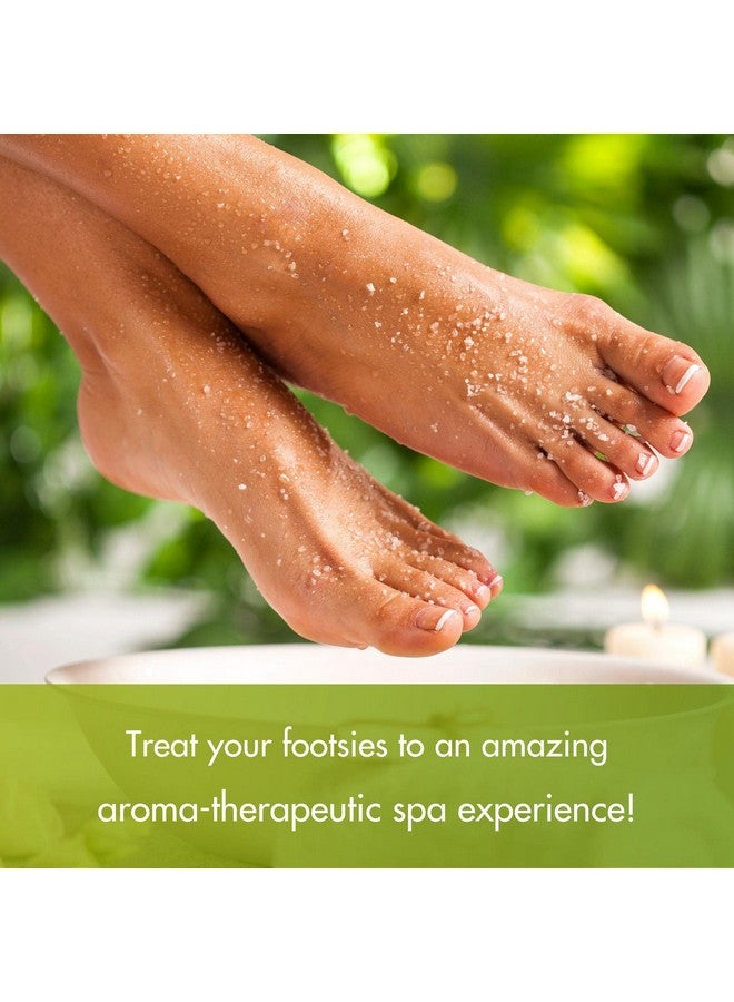 spa REDI نقع القدمين للتخلص من السموم وباديكير وملح ناعم من الشاي الأخضر 128 أونصة مصنوع من أملاح البحر الميت وزيت الأركان وزيت جوز الهند والزيوت الأساسية ينعش ويرطب وينعم البشرة. - Image 3