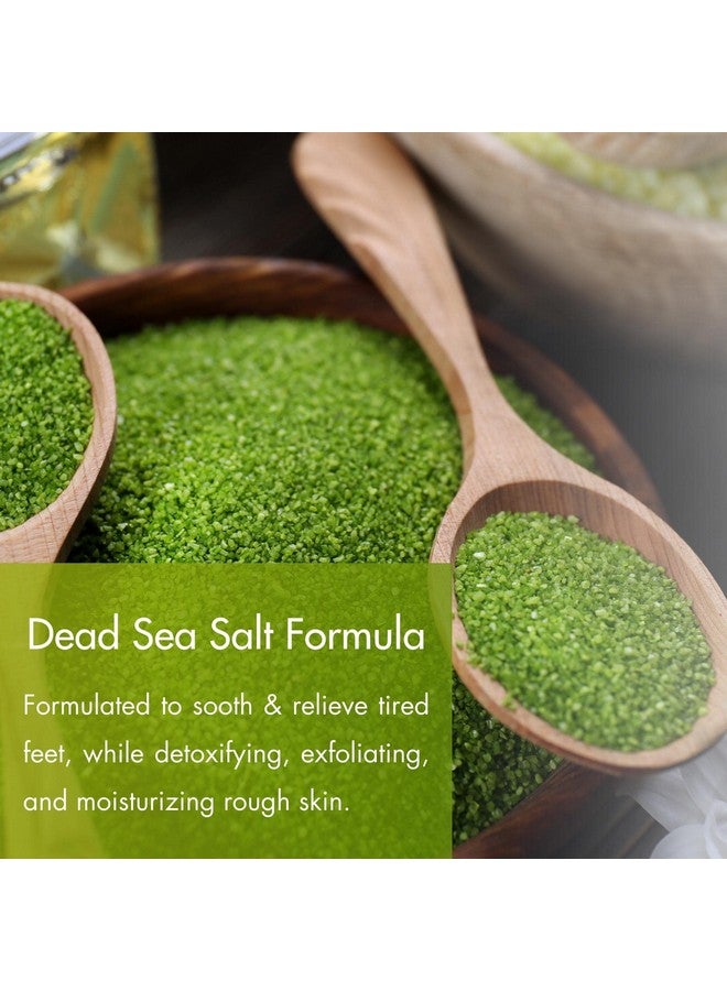 spa REDI نقع القدمين للتخلص من السموم وباديكير وملح ناعم من الشاي الأخضر 128 أونصة مصنوع من أملاح البحر الميت وزيت الأركان وزيت جوز الهند والزيوت الأساسية ينعش ويرطب وينعم البشرة. - Image 4
