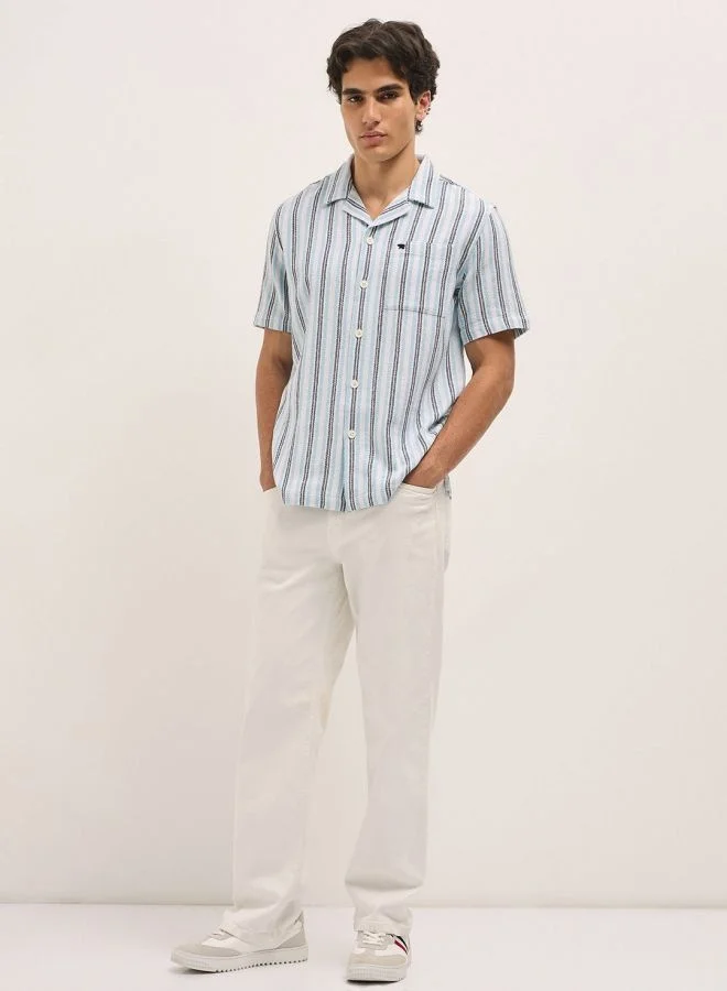 ذا بير هاوس قميص رجالي كلاسيكي بأزرار للمناسبات الرسمية والكاجوال