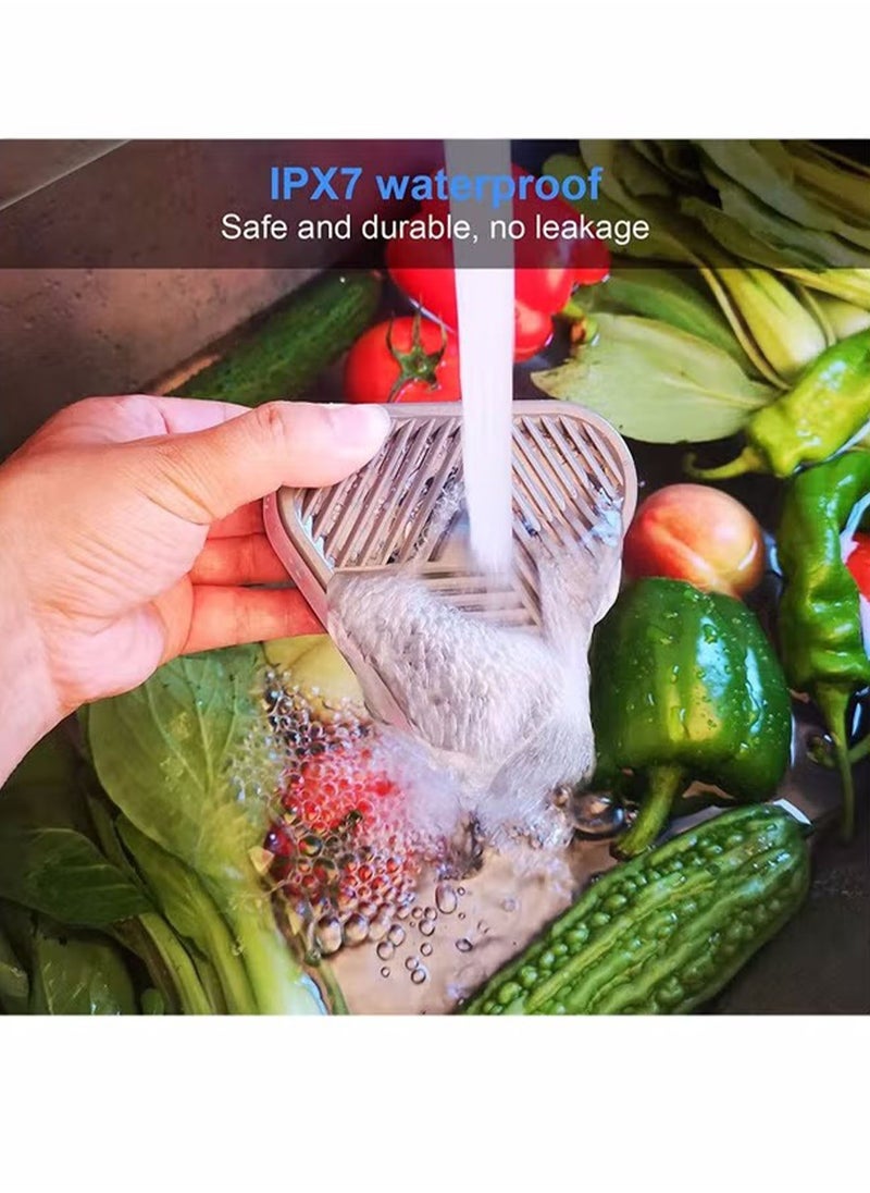 Generic - USB Rechargeable Food Purifier, Fruit and Vegetable Washing Machine in Water IPX7 with Wireless Charging & OH-ion Purification Technology for Fruits, Vegetables, Aquatic Products, Meat - Image 1