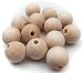 ALL in ONE Natural Color Round Wood Spacer Beads for DIY Project 30mm 172gram20pcs - Image 2