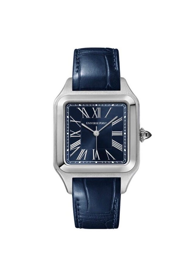 UNIVERSE POINT Santos Dumont Pilot Watch by Universe Point for Men - Roman Numerals, Leather Strap 