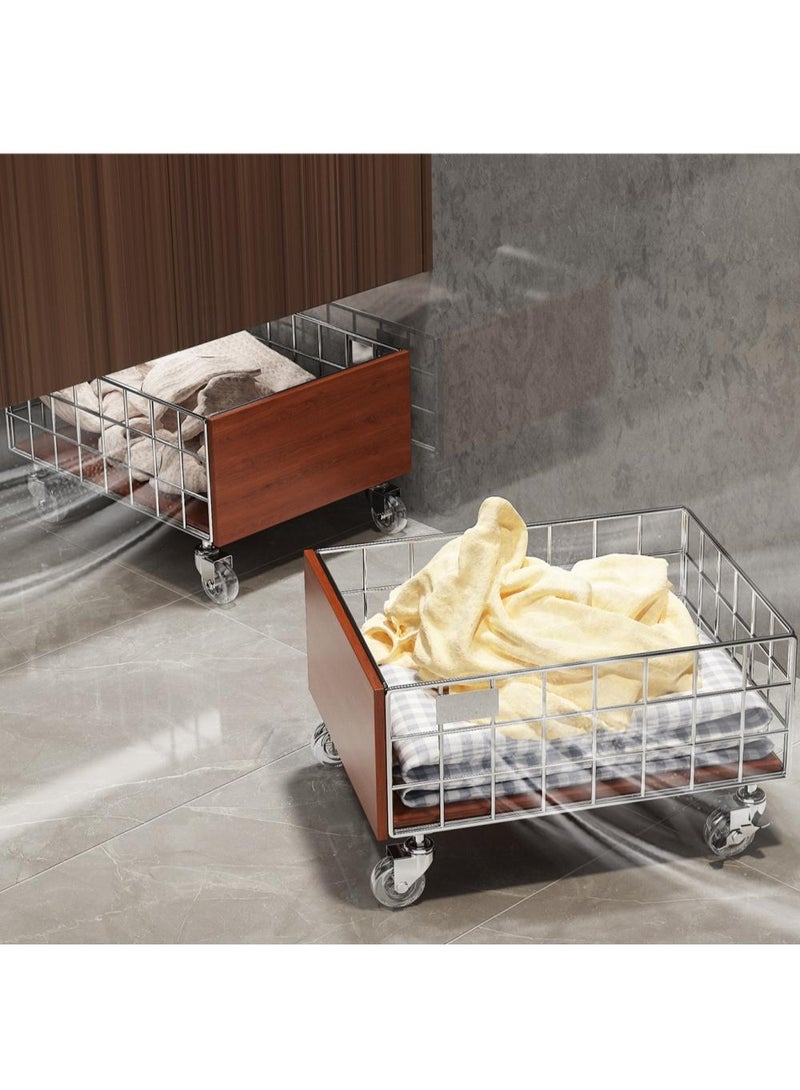 skjvxt Storage Rack Basket ，360°Rotating Storage 41x31.5x16cm - Image 3