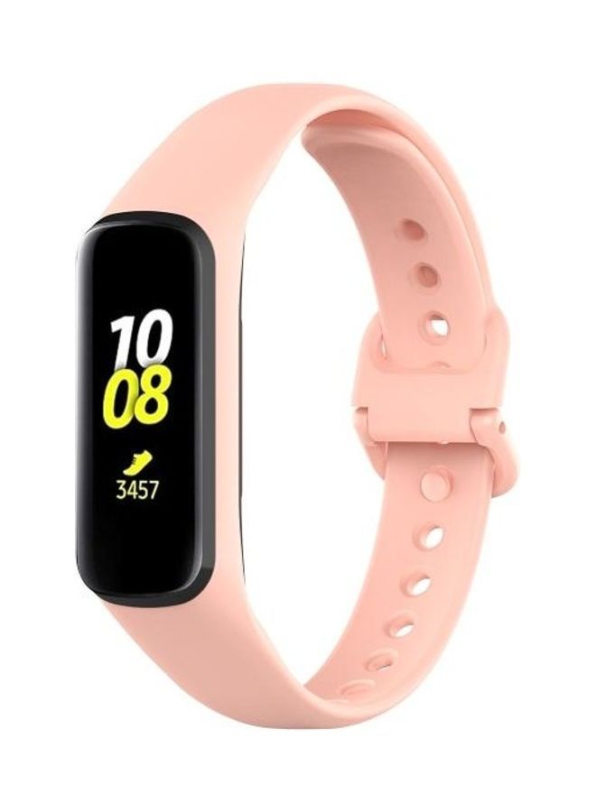 NIBEMINENT Silicone Replacement Wrist Strap Watchband For Samsung Galaxy Fit 2 Pink - Image 3