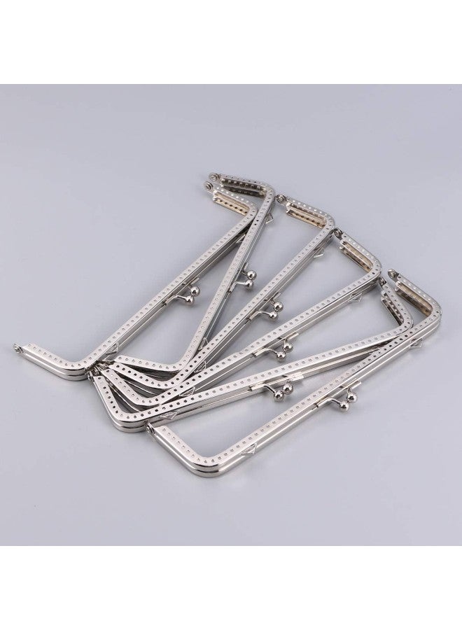 klarako 6PCS Purse Bag Frame Rectangle Purse Coin Bag Frame Kiss Clasp Lock for DIY Craft Purse MakingBag Making 18CM  - Image 4