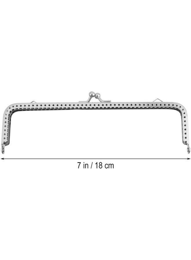 klarako 6PCS Purse Bag Frame Rectangle Purse Coin Bag Frame Kiss Clasp Lock for DIY Craft Purse MakingBag Making 18CM  - Image 5