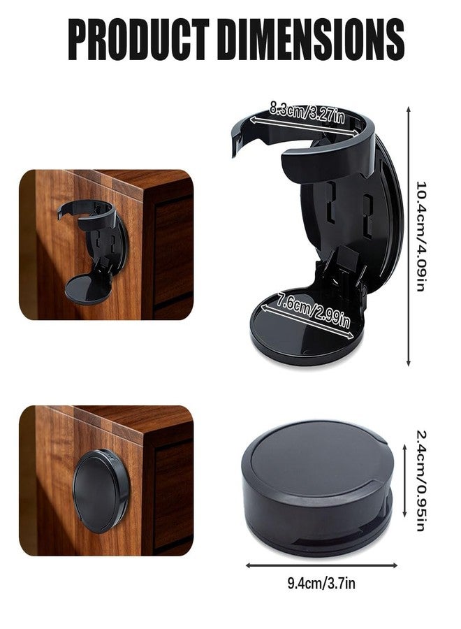 KCMOSGI 2 Pcs Wall Cup Holder for Stanley, Self-Adhesive & Screw Installation, Foldable Cup Holder Compatible with Stanley 30/40 oz Drinks and Coffee - Image 2