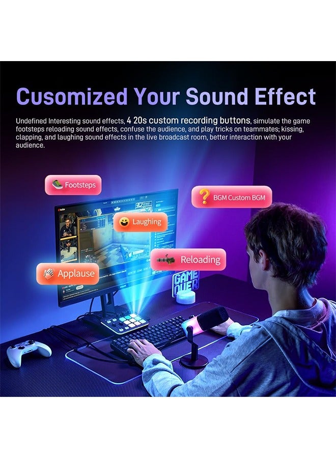 MAONO Gaming Audio Mixer, Audio Interface with Pro-preamp, RGB, Bluetooth, 48V Phantom Power for Live Streaming, Podcasting, Content Create, Gaming Caster G1 NEO (Not for USB Mic) - Image 4