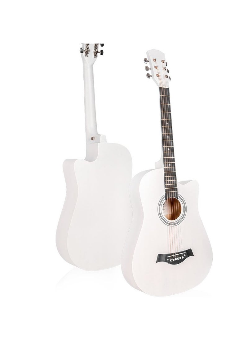 Megarya Acoustic guitar MegArya 38 inch  with strap ,capo and picks - Image 2