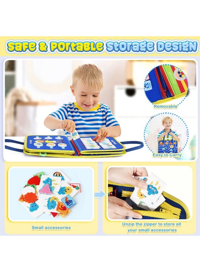 URMYWO Busy Board - Montessori Toys for 1 2 3 4 Year Old, Busy Book Toddler Activities with Fine Motor Skills, Autism Sensory Toys Gifts for Boys Girls, Travel Toys for Road Trip Plane Car - Image 5