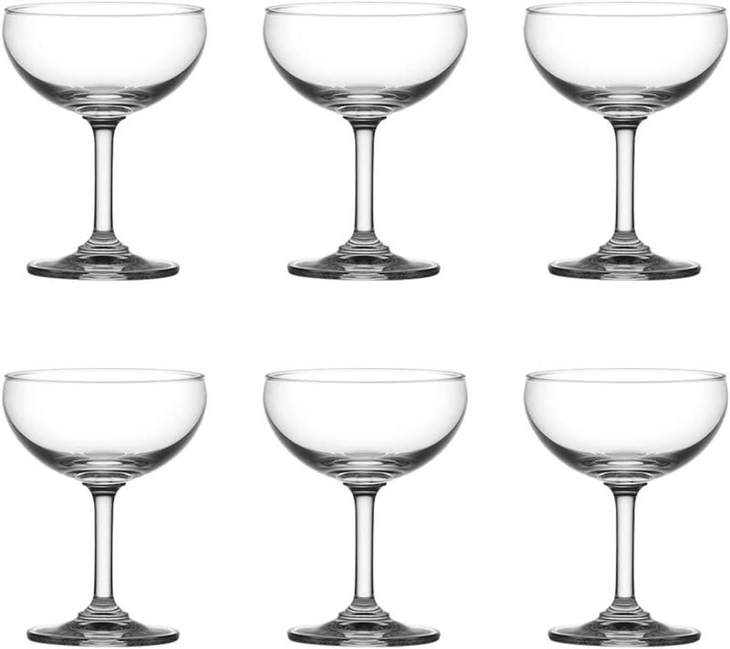 Ocean Classic Saucer Champagne Glass, 200Ml, Set Of 6, 501S07, Coupe Glass, Champagne Saucer, Cocktail Saucer, Vintage Champagne Glass - Image 3