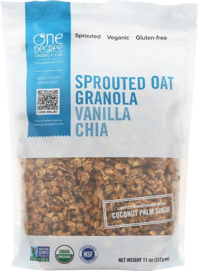 One Degree Organic Foods One Degree Sprouted Oat Vanilla Chia Granola, 11 fl oz - Image 1