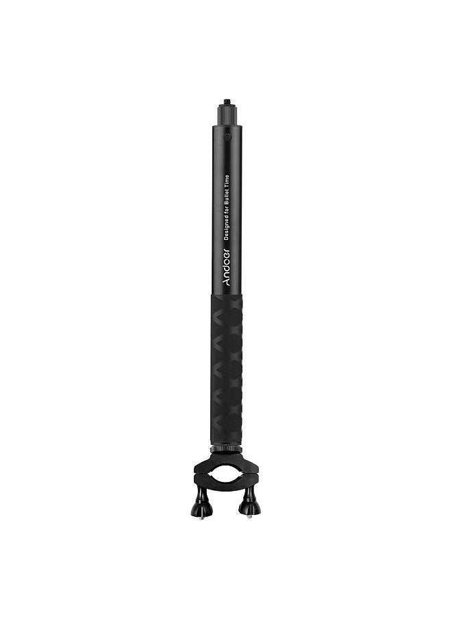 ANDOER Motorcycle Bike Invisible Selfie Stick Handlebar Mount Bracket 28cm-115cm Adjustable Length with 1/4 Inch Screw for Insta360 ONE X/ ONE/ EVO Camera  - Image 1