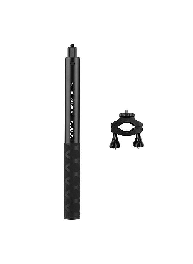 ANDOER Motorcycle Bike Invisible Selfie Stick Handlebar Mount Bracket 28cm-115cm Adjustable Length with 1/4 Inch Screw for Insta360 ONE X/ ONE/ EVO Camera  - Image 3
