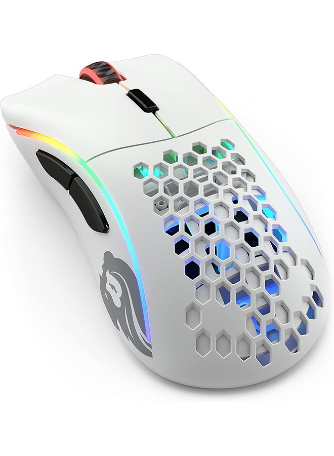 Glorious Model D Minus Wireless Gaming Mouse - Matte White - Image 1