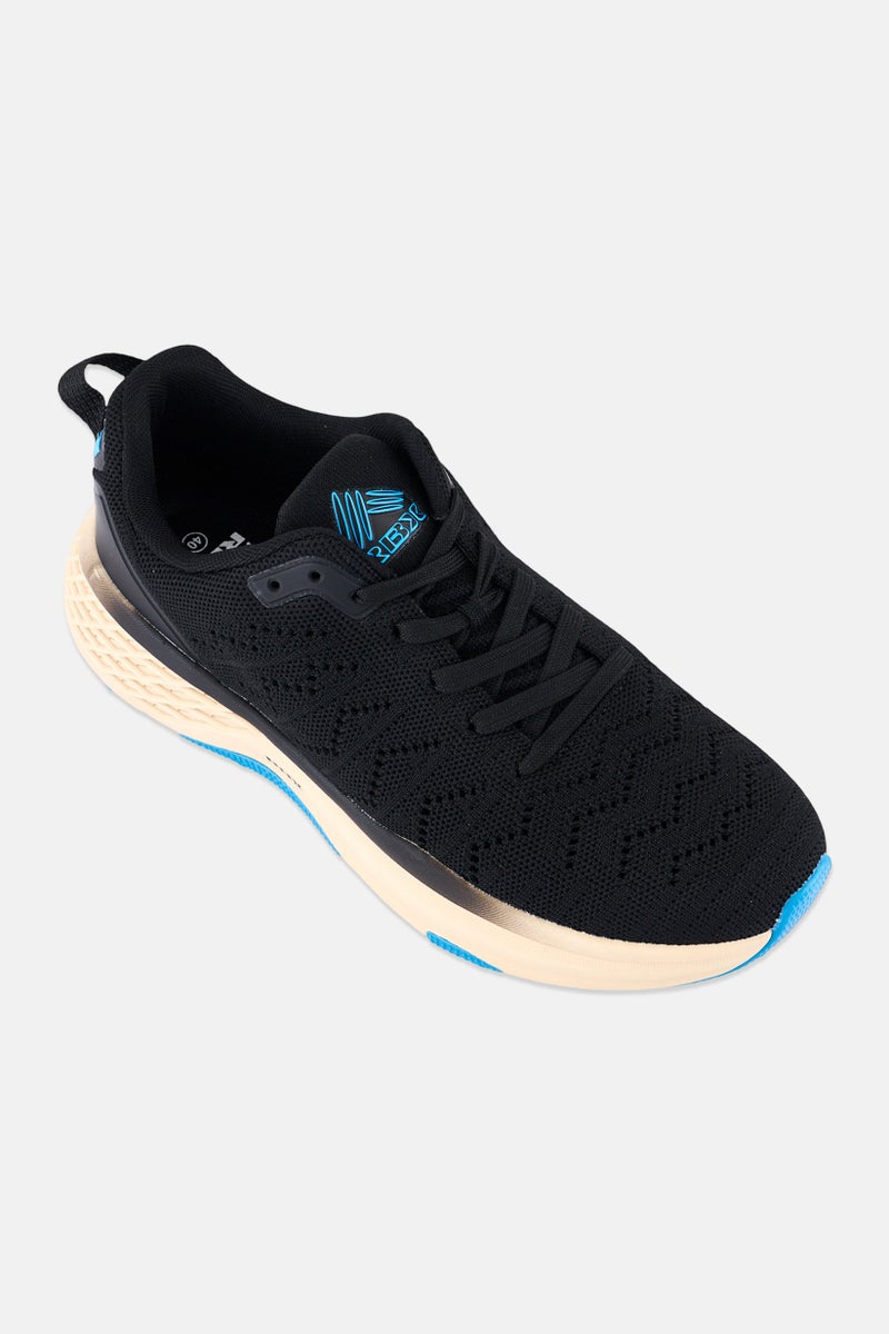 RBX Men Lace Up Training Shoes, Black - Image 1