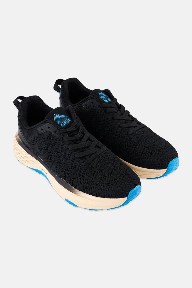 RBX Men Lace Up Training Shoes, Black - Image 4