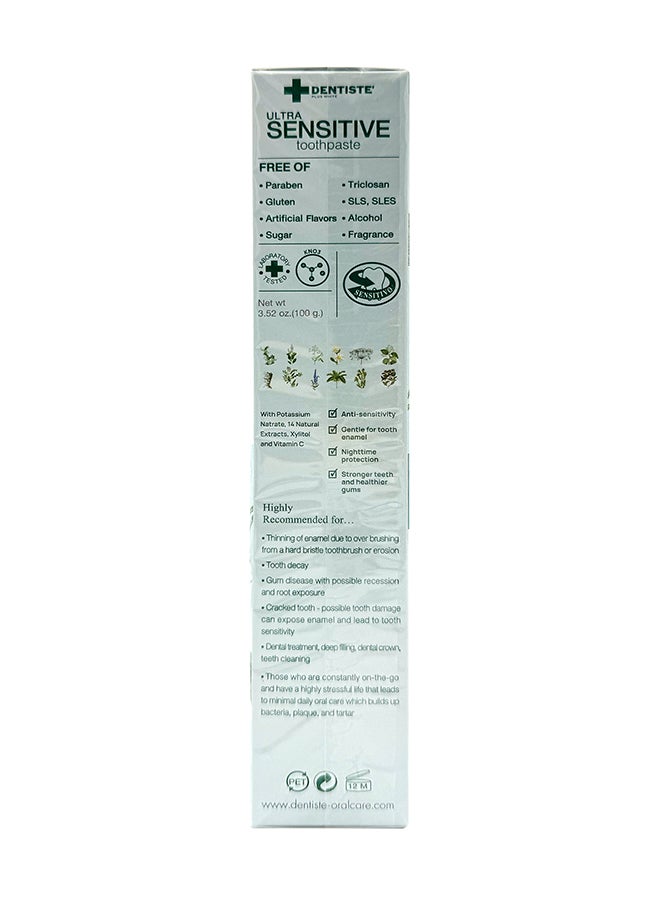 DENTISTE Ultra Sensitive Toothpaste Tube 100 Gram - Image 5