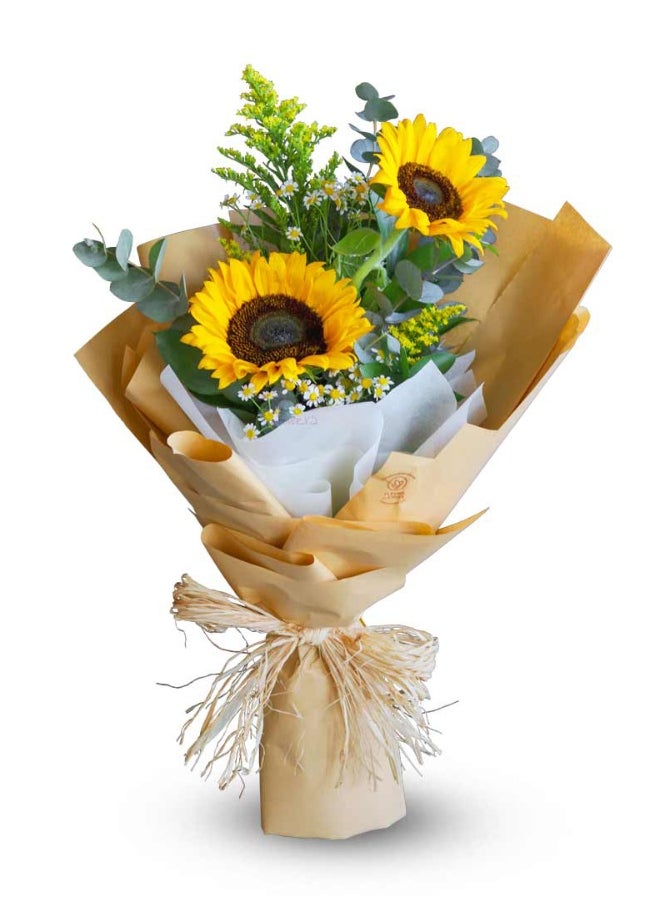Share the Love Mesmerising Sunflower Bouquet - Fresh Flower 