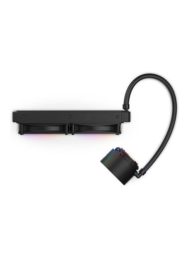 NZXT مبرد سائل NZXT Kraken Elite 240 RGB AIO، شاشة LCD ومراوح RGB، مبرد 240 مم، كتلة مياه نحاسية، مروحتان F120 RGB مقاس 120 مم، سرعة المروحة 500-1500 دورة في الدقيقة، تدفق هواء 17.48-52.44CFM، أسود | RL-KR24E-B1  - Image 2