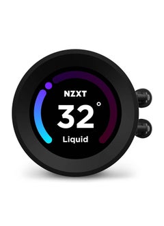 NZXT NZXT Kraken Elite 240 RGB AIO Liquid Cooler, LCD Display & RGB Fans, 240mm Radiator, Copper Water Block, 2x 120mm F120 RGB Fans, 500-1500RPM Fan Speed, 17.48-52.44CFM Airflow, Black | RL-KR24E-B1  - Image 3