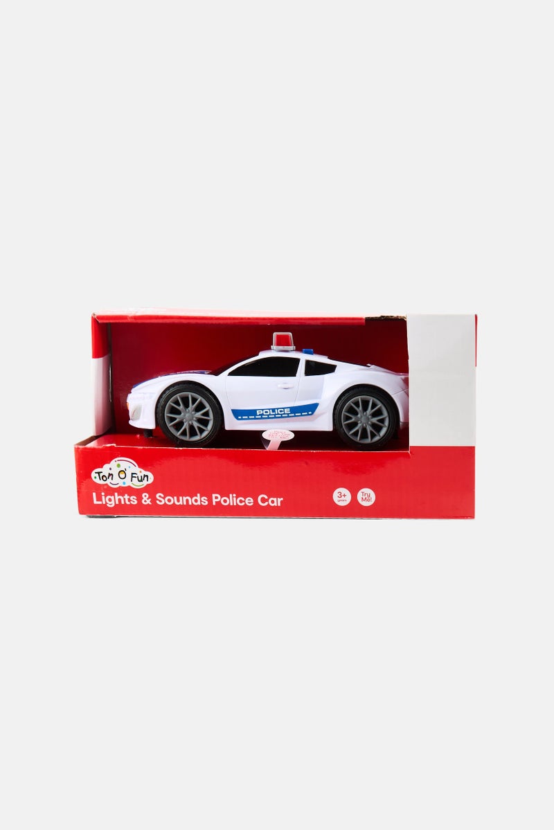 Ton O' Fun Lights And Sounds Police Car, White  - Image 1