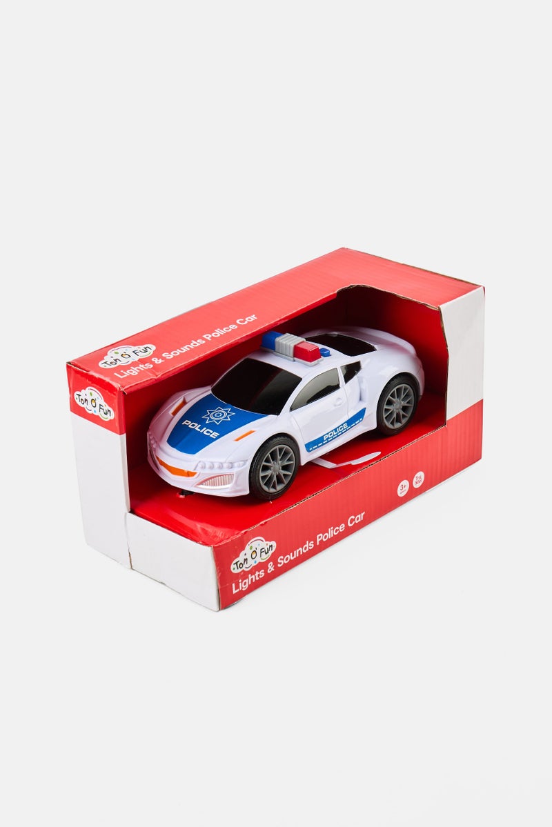 Ton O' Fun Lights And Sounds Police Car, White  - Image 3