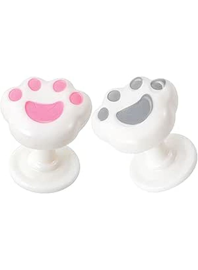 Cat Toilet Flush Button Helper Replacement 2 Pieces Mixed Colors Easy Flushing - Image 1