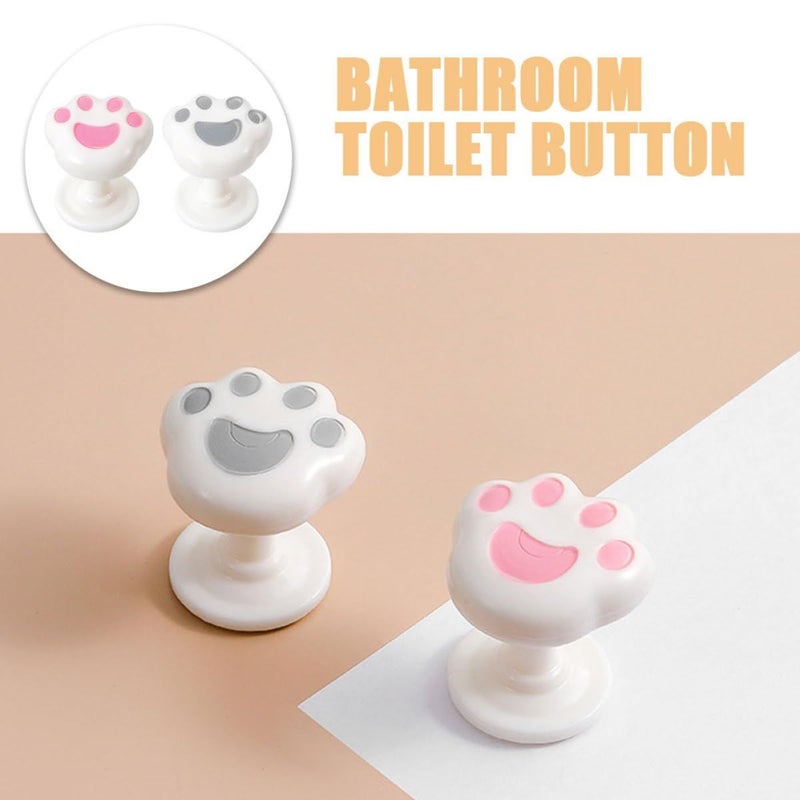 Cat Toilet Flush Button Helper Replacement 2 Pieces Mixed Colors Easy Flushing - Image 4