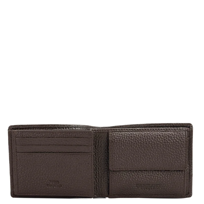 Da Milano  Chocolate Bifold Leather Mens Wallet for Men | Best Price UAE