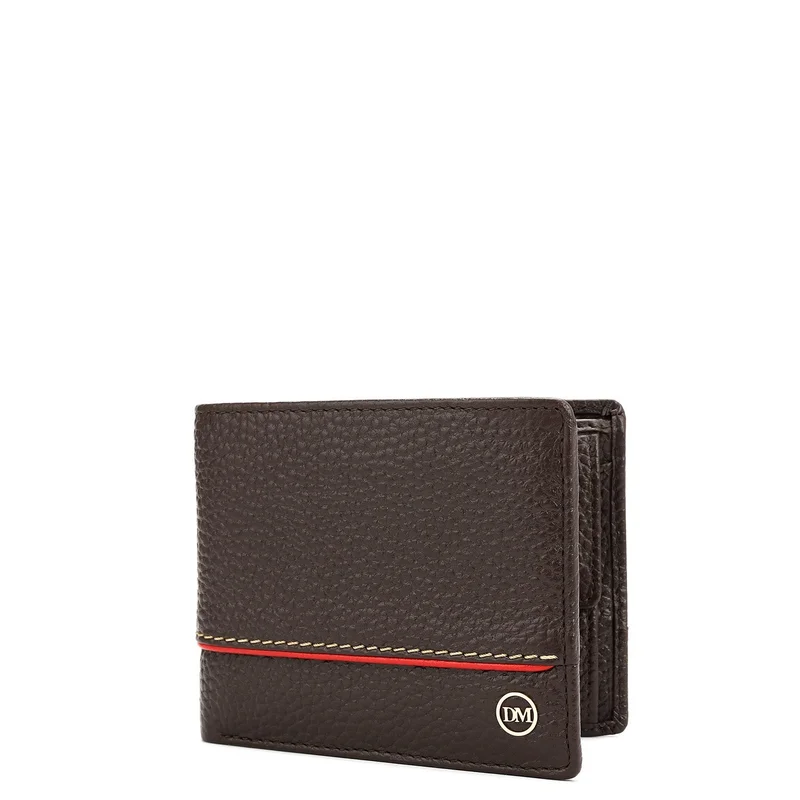 Da Milano  Chocolate Bifold Leather Mens Wallet for Men | Best Price UAE