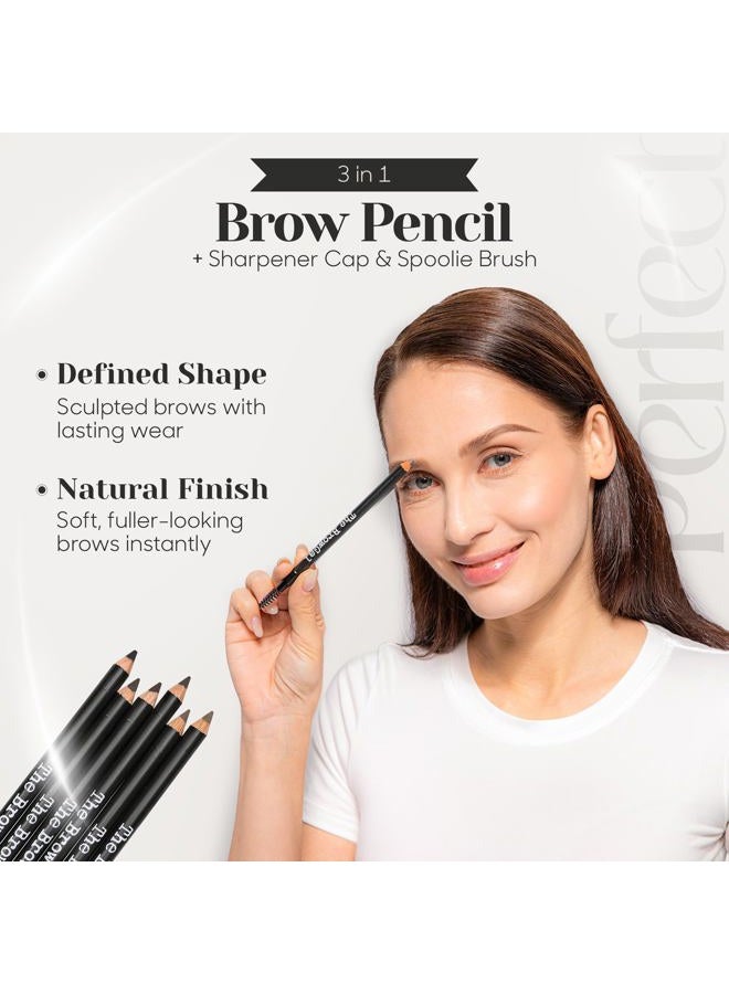 The BrowGal Skinny Eyebrow Pencil, 3 in 1 Water Resistant Pencil with spoolie, Sharp Tip for Define Brows, Espresso - Image 4